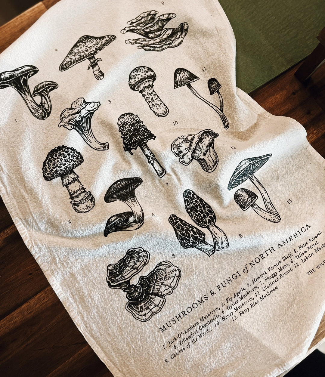 Mushroom and Fungi Flour Sack Tea Towel