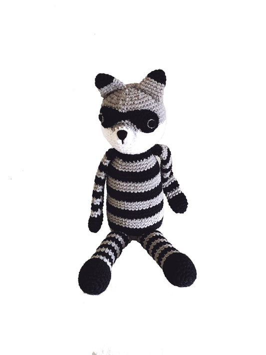 Stuffed Animal - Raccoon Rattle