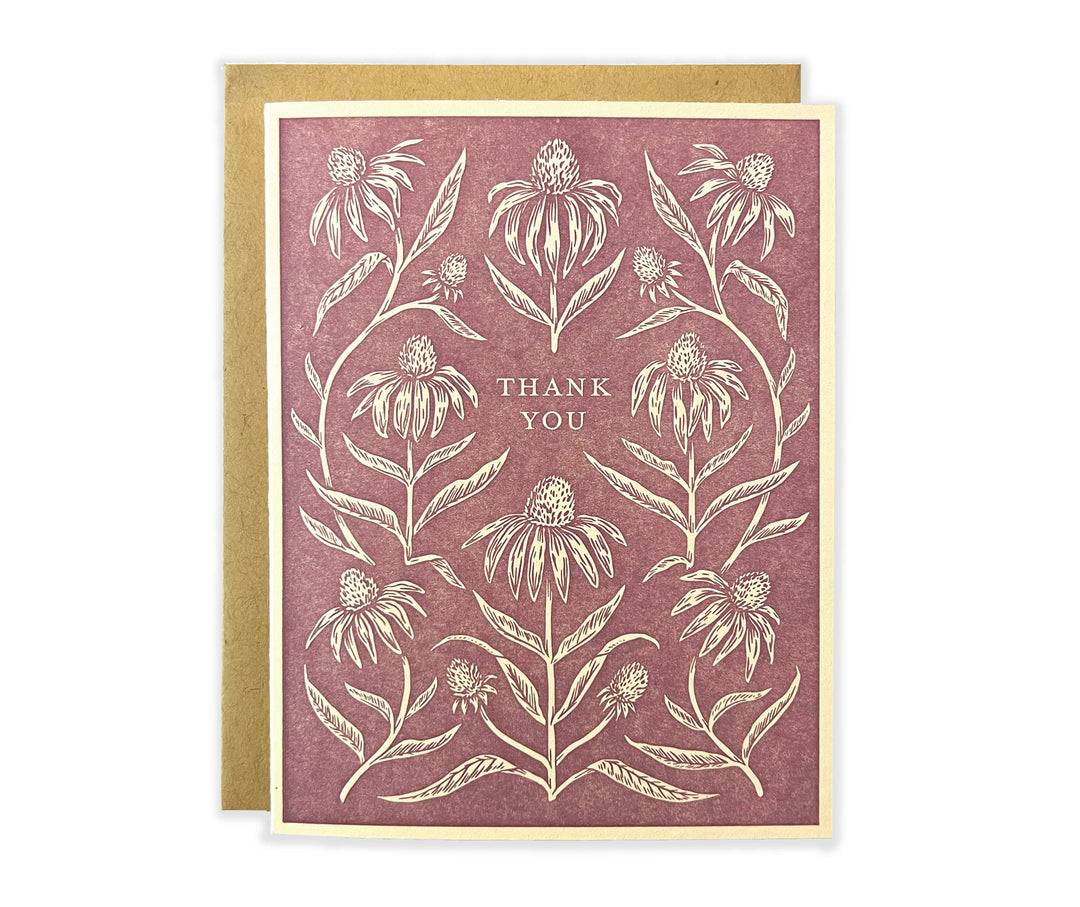 Coneflower Thank You Card