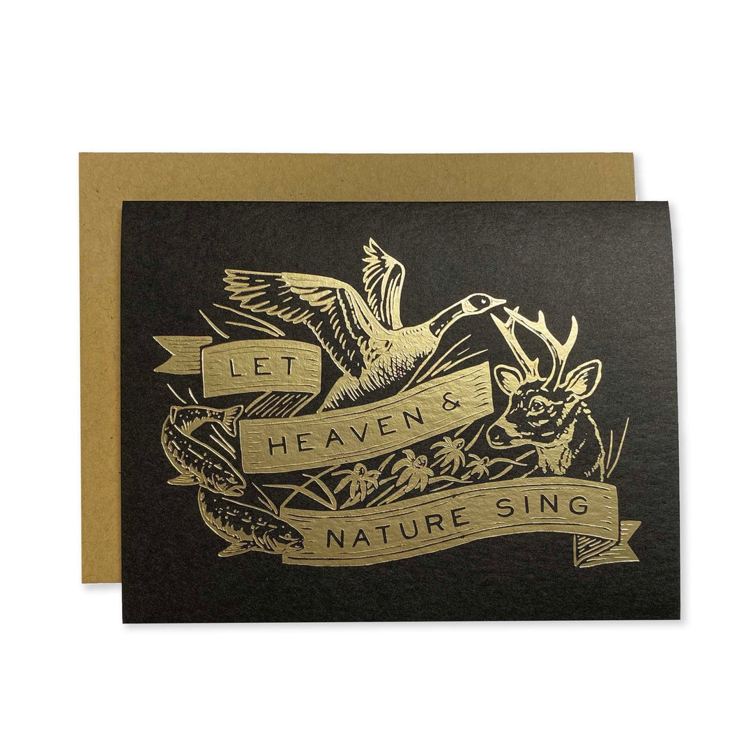 Let Heaven and Nature Sing Holiday Greeting Card