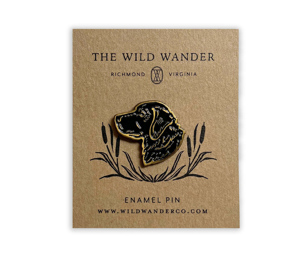 Black Lab Dog Enamel Pin