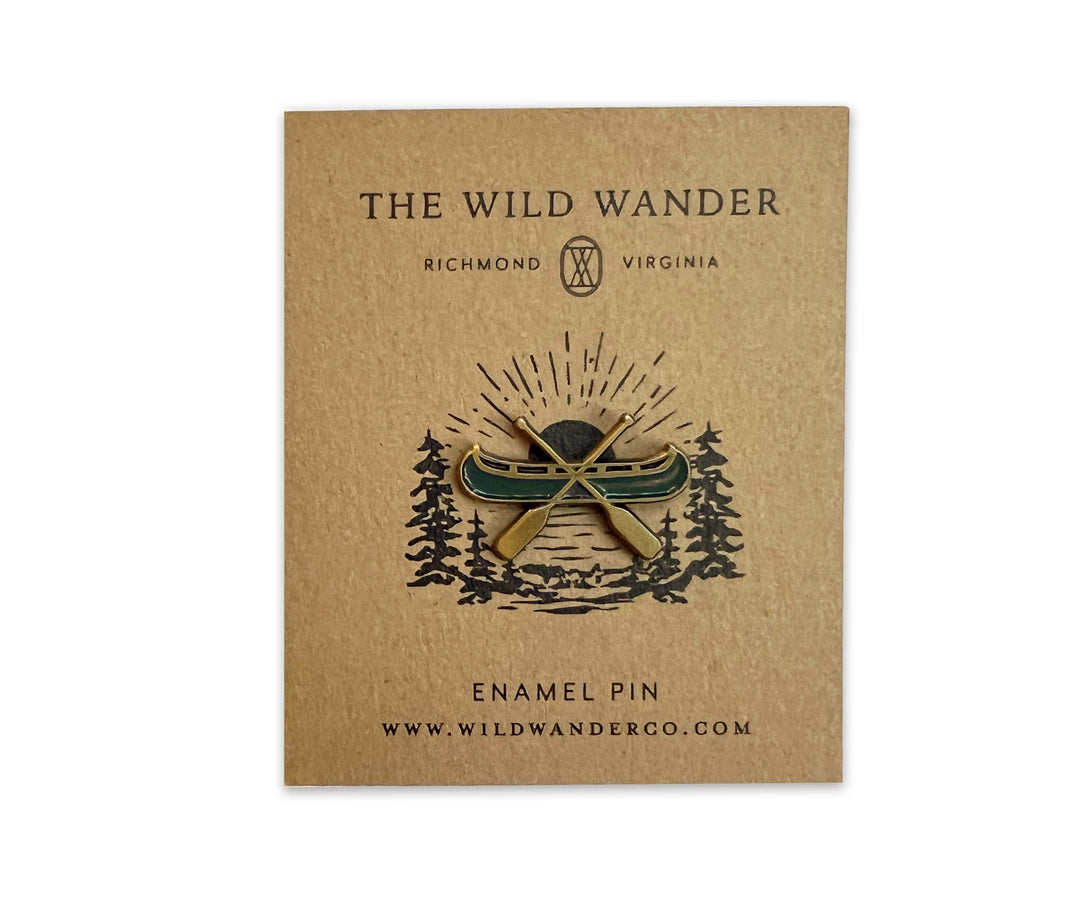 Canoe Enamel Pin