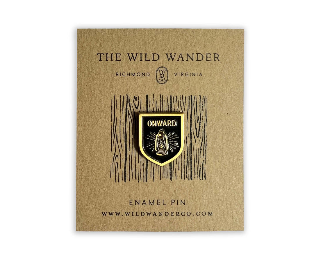 Onward Camp Lantern Enamel Pin