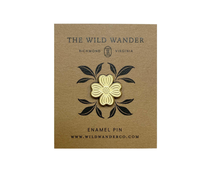 The Dogwood Enamel Pin by The Wild Wander.
