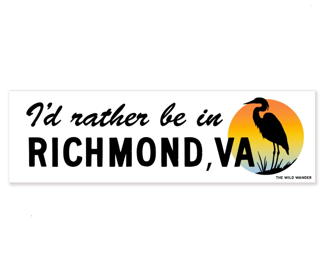 Rather in Richmond Heron Sticker