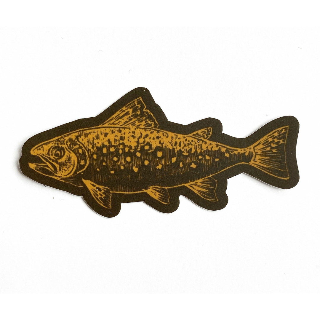 A Wild Wander Trout Sticker.
