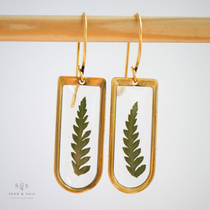 Cathedral Earrings: Fern