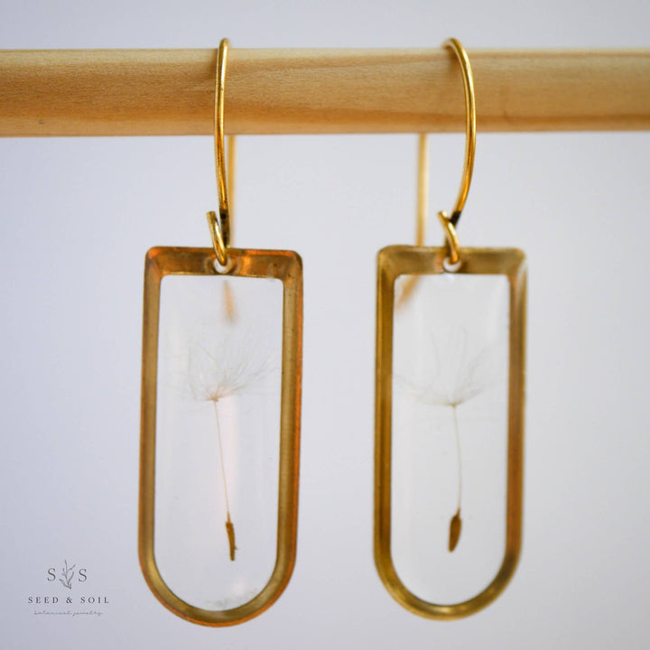 Cathedral Earrings: Dandelion Seed