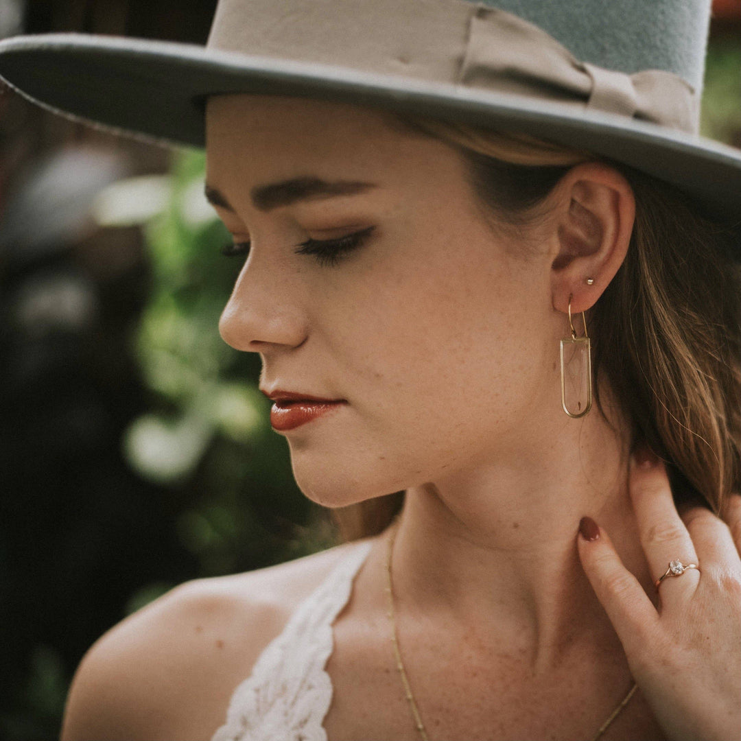 Cathedral Earrings: Fern