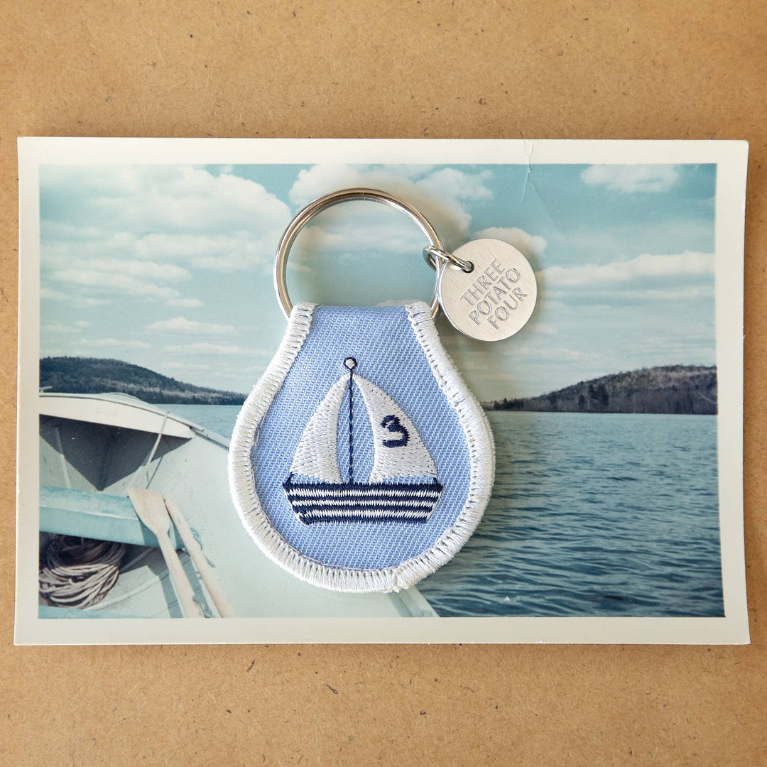Patch Keychain - Sailboat