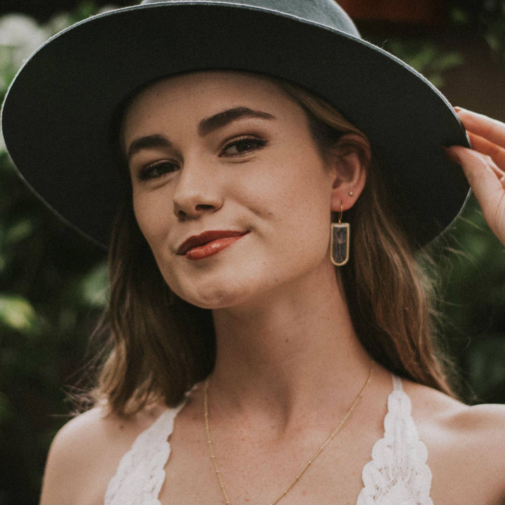 Cathedral Earrings: Dandelion Seed