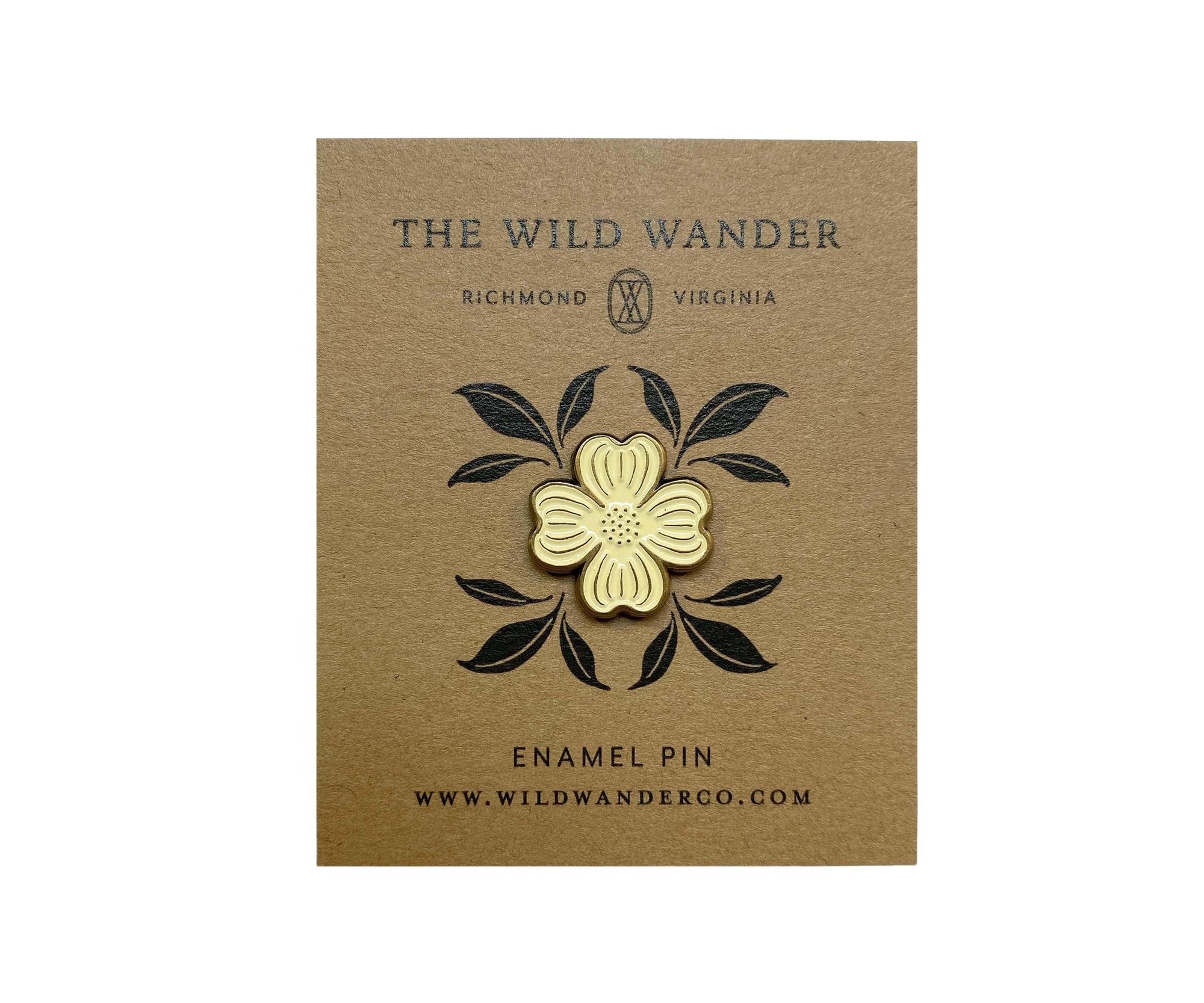 The Dogwood Enamel Pin by The Wild Wander.