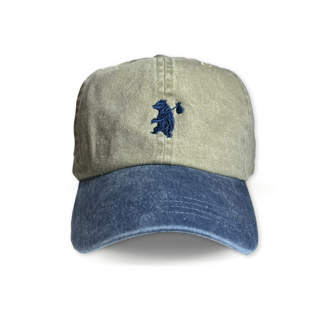 Wander Bear Hat - Two Tone Khaki Navy