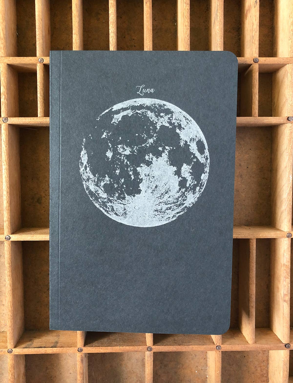 Moon Letterpress Notebook