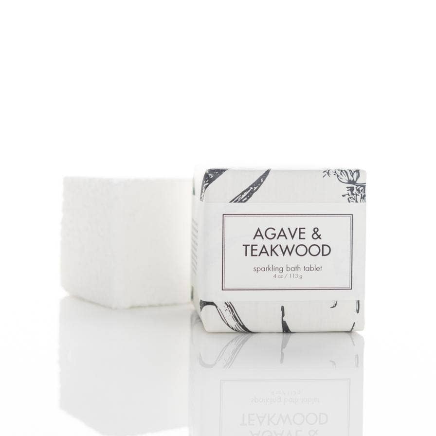 Agave &amp; Teakwood Sparkling Bath Tablet