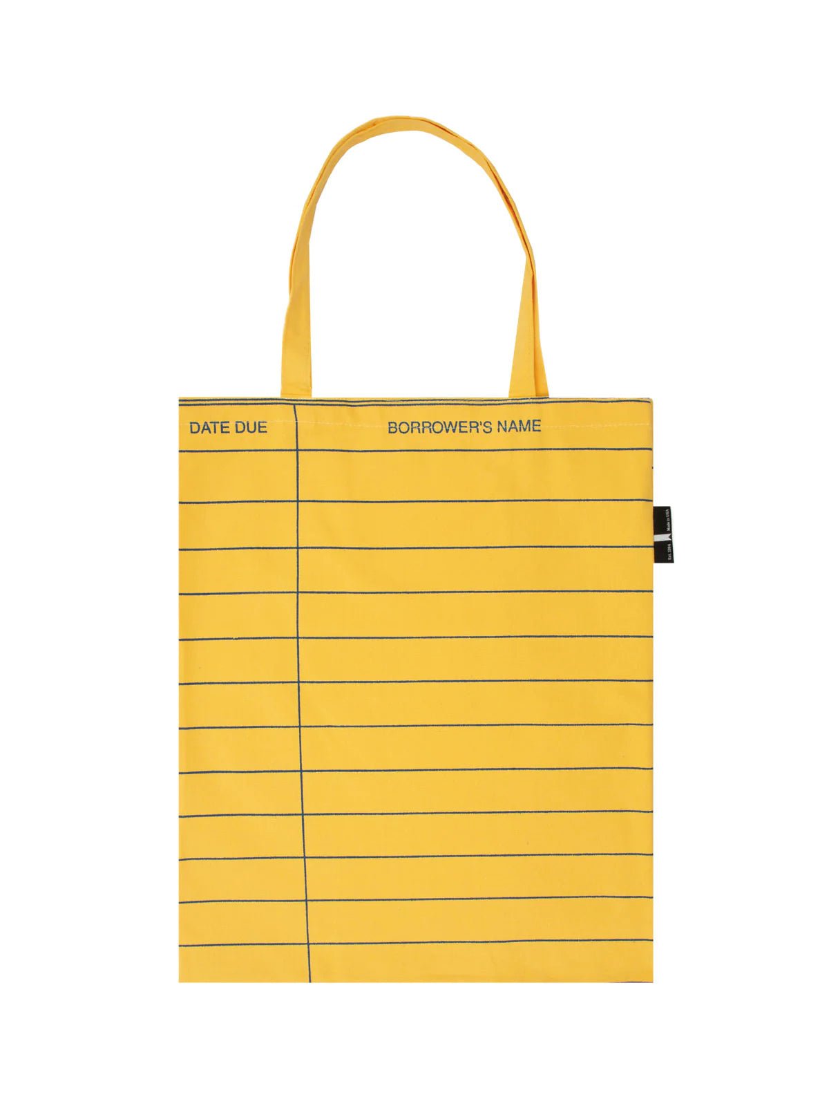 Library Card Tote Bag - Goldenrod