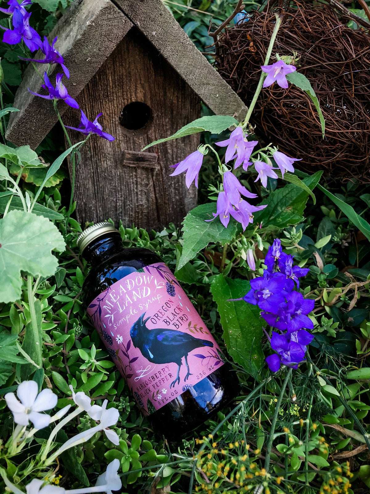 Oregon Black Bird Simple Syrup - Marionberry Black Pepper
