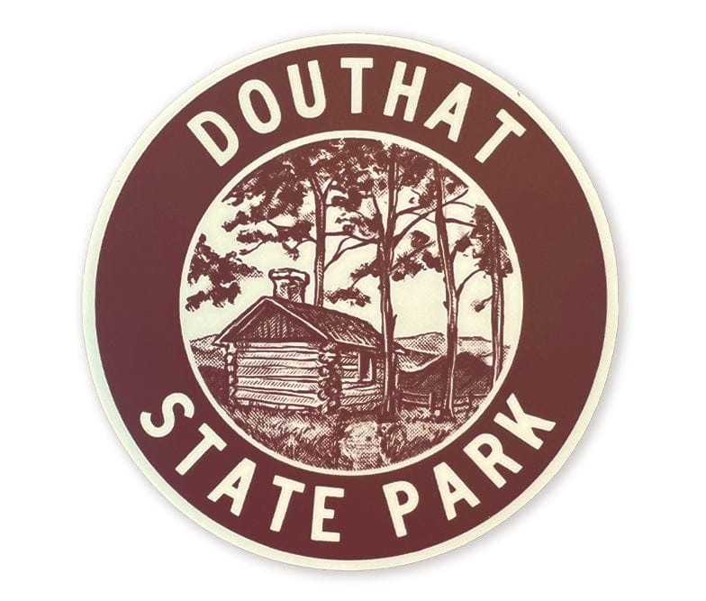 The Wild Wander Douthat State Park Sticker.