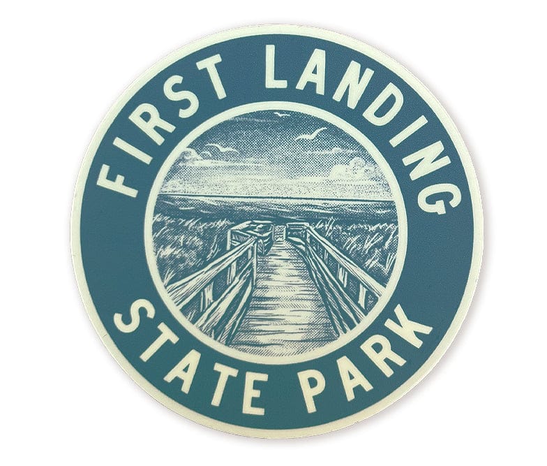 The Wild Wander First Landing State Park Sticker.
