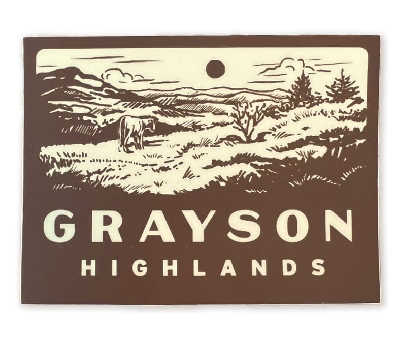 The Wild Wander Grayson Highlands Pony Sticker.