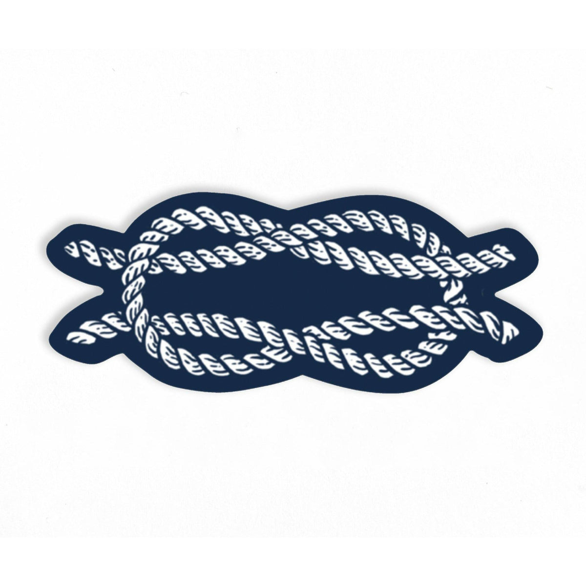 A white and blue Knots Sticker by The Wild Wander.