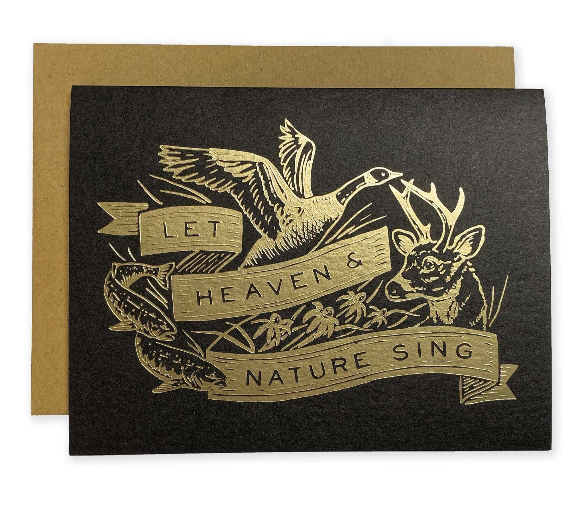 Let Heaven and Nature Sing Holiday Greeting Card The Wild Wander