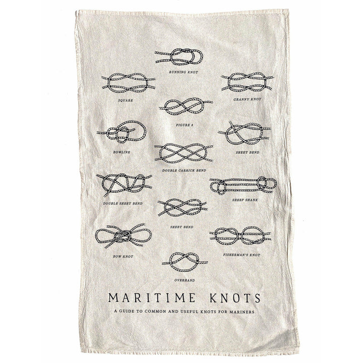 Maritime Knots Flour Sack Tea Towel The Wild Wander