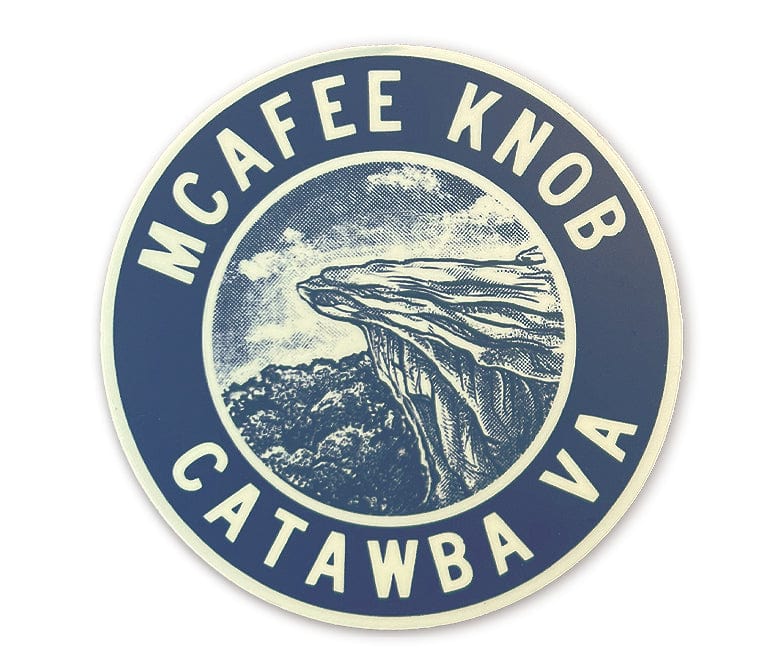 The Wild Wander McAfee Knob Sticker, Catawba, Virginia.