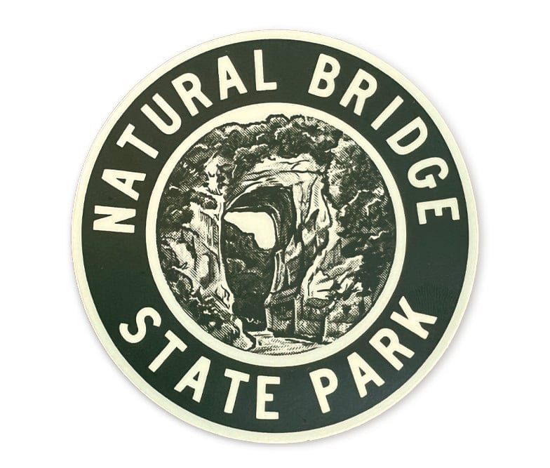 The Wild Wander Natural Bridge State Park sticker.