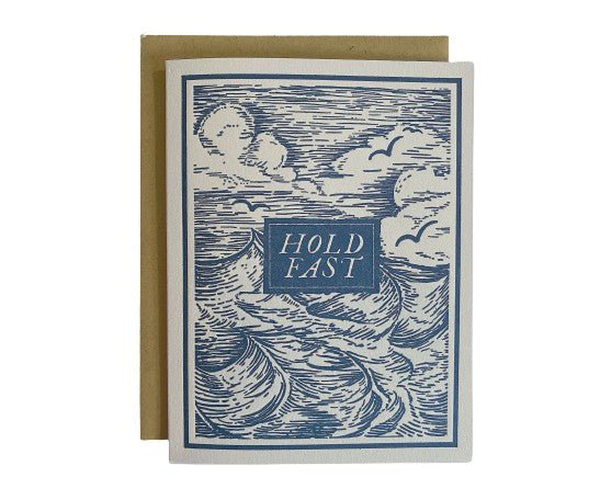 A Hold Fast Encouragement Greeting Card by The Wild Wander