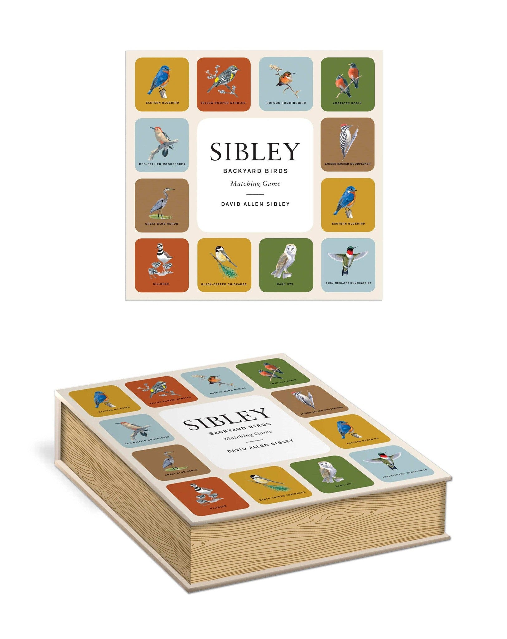 A Sibley Backyard Birds Matching Game with a bird on the cover by Penguin Random House.